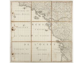 DE HASSELN, Robert. -  [Nouvelle topographie.... La France en ses neuf régions] Region de l'ouest.